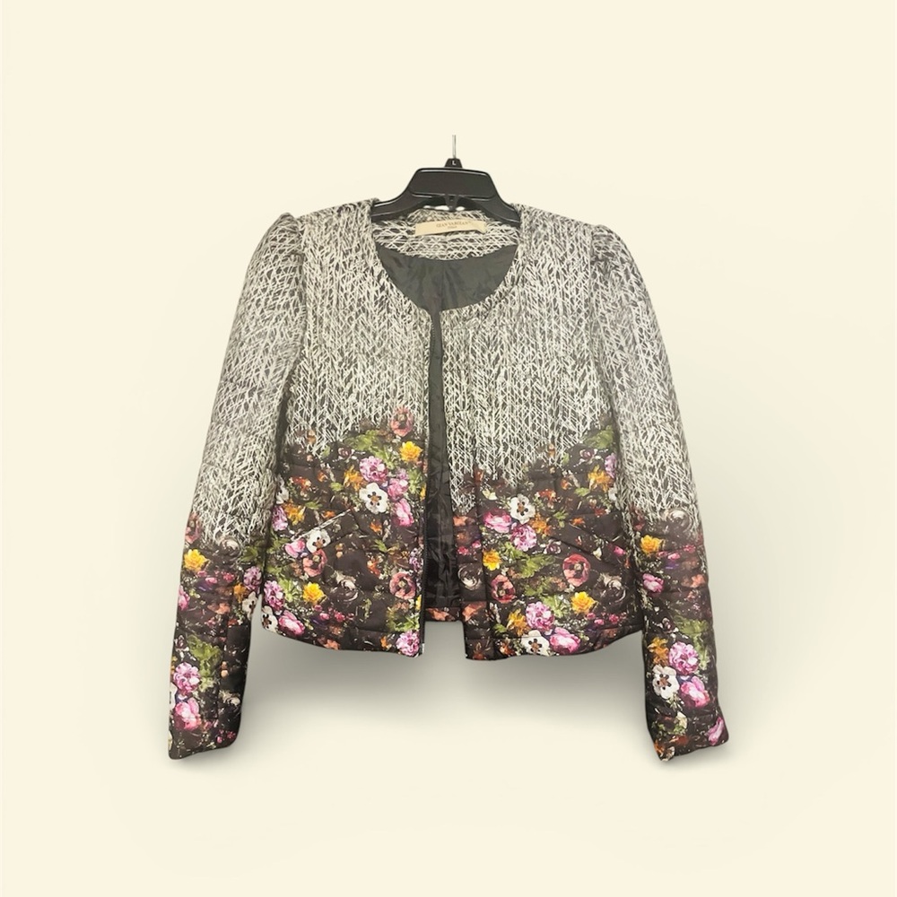 Gian Vargian Made in Italy - Floral Patterned Women's Puffer Jacket